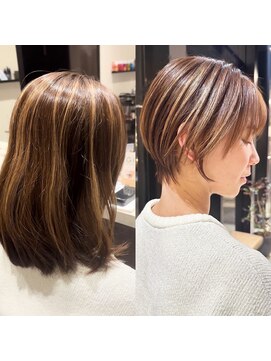 白髪ぼかしハイライト/白髪ぼかし/脱白髪染め