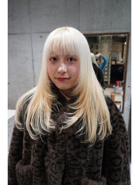 シィーム(cime) ブロンド×レイヤーカット　　ハイトーン