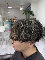 ログ バイ ハッシュタグ フリー(LOG by#Free) 波巻きパーマ×ハイライト