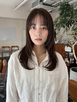 ガーランドギンザ(Garland Ginza) レイヤーカットミディアムレイヤーシースルーバング