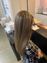 アヴァンス 北花田店(AVANCE) 【#白髪を活かすデザインカラー】×グレージュハイライト