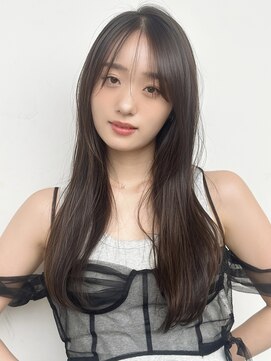 ロンドフルール 大宮東口(Lond fleur) グレージュブラウン/ミディアムレイヤー/韓国巻き/顔周りカット