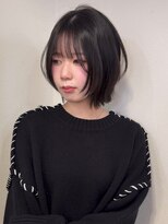 カミケン 黒岩店 kamiken・ 暗髪レイヤーボブでこなれ感ヘア【カミケン黒岩店/福島】
