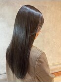 髪質改善カラー　シナモンベージュ