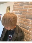 マッシュショート×ブリーチカラー