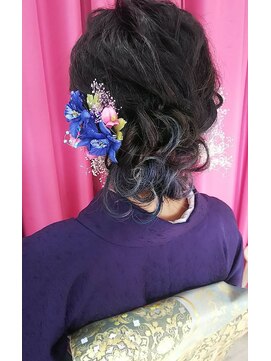 ハナココ 水戸店(hana Coco) 着物着付け/ゆるフワ下めアップ /卒業式/卒園式/成人式/水戸