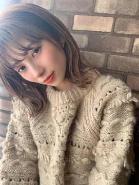 ボタニウム バイ アールサロン(BOTANIUM by RrSALON) 外ハネミディアム☆ハイトーンベージュ☆AMU