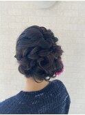 結婚式 親族ヘアセット