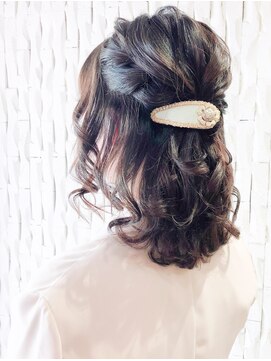 美容室 ロジェ(Roje) 結婚式およばれ×ハーフアップ