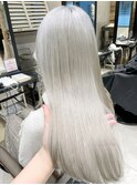 ケアブリーチで作る推しカラープラチナホワイトアッシュS223