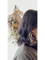 リエットヘアー 杢左店(Lie-et. hair) 大人可愛い20代30代◎ボブイヤリングカラーアッシュグレージュ