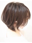 お客様スタイル ゆとりのあるショートボブ