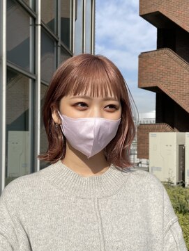 エアー 青山(AIR) くびれミディ/ピンクベージュ/ブリーチ