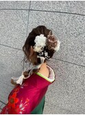 サイド編み込み