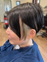ヘアーレナータ 八王子(HAIR RENATA)&nbsp;20代30代大人かわいいイヤリングカラーストレートボブ立体感