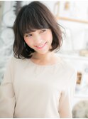 くせ毛風ナチュラルカラー大人かわいいボブc5上尾20代30代40代