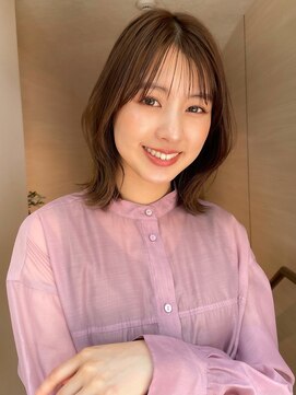 トゥルーズ 梅田店(TLUUS) TLUUS前髪パーマグレーベージュレイヤーロングアッシュカラー