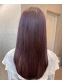 髪質改善*モーヴチェリーピンク*美髪【Zina S 札幌】