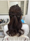 ハーフアップ