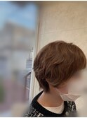 ふんわり ショートボブ パーマ