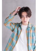 銀座 Cheri センターパート×外国人風パーマ
