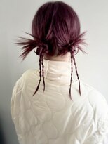 エル セルカ 高田馬場(el CERCA) 韓国風カチモリヘアセット×ピンクパープルカラー
