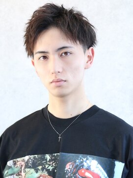 クロト 福岡本店(KUROT) ツーブロック刈り上げビジネス短髪束感黒髪アップバング