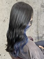 ヘアーデザイン グランツ 平成店(hair design Granz)&nbsp;ブルーブラック×ネイビーブルー