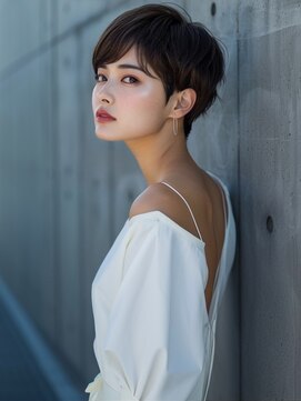 アルトリスト(Altruist Aging×HAIR&SPA) ☆イメチェンピンクベージュアンブレラカラー前髪クールショート