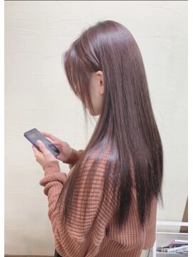 ガルボ ヘアー(garbo hair) ブリーチ 10代 20代 ハイトーン パープルカラー 艶カラー 艶髪