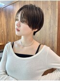 大人マッシュショート/前髪長め/シースルー/ショートヘア/表参道