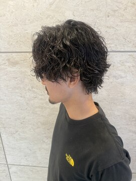 アメラボ 植田山店(Amelab) 名古屋天白区ウルフミディアムスパイラルパーマ雰囲気