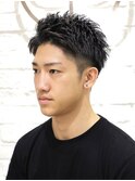 【大人気】ショートアップバングツーブロック爽やかヘア