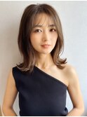 くびれミディ×センターパート 20代30代40代50代