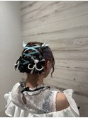 【推し活ヘアメ　ツイン団子】