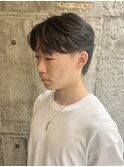 メンズフェーザーショートフェーザーパーマ韓国風センターパート