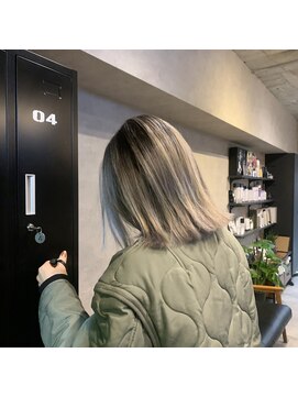 グランルッソ 岡山駅前(GRAN LUSSO) 外国人風バレイヤージュカラー