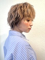 カバーヘア ブリス 川口(COVER HAIR bliss)&nbsp;抜け感/大人ハイトーンベージュ/ウルフ風/ショートボブp川口