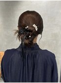 【アップスタイル】ルーズなカチモリアレンジ