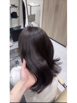 アッドバイケンジ(Add.. by KENJE) 顔周りカット×透明感カラー