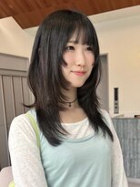 ローレンアオ(LOREN AO)&nbsp;ミルクティーブロンド/ダークブルー/デジタルパーマ/矢場町
