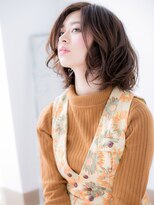 アルバハナレ 横浜(αlba HANARE)&nbsp;関内/髪質改善/ココアベージュ!ゆるふわひし形レイヤーボブo