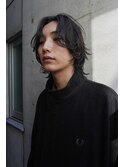 【YUYA】ルーズレイヤーセンターパートウルフ
