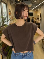 フォト 新宿三丁目(foto) 髪質改善縮毛矯正地毛風ストレート切りっぱなしボブ