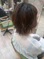 ブロッシー(blossy.)&nbsp;ショートウルフ×ニュアンスパーマ