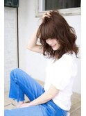 毛先パーマ/伸ばしかけ 大人ボブ/ブランジュ/くせ毛風/セミディ