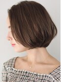 横顔美人　手入れ簡単　丸み　ショートボブ　ショート