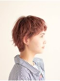 オフィスヘア/エアリーミディ/ショートパーマ/銀座