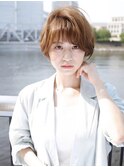 MSLASHSOLセンター南/丸みショート/韓国マッシュ/テラコッタ!