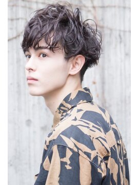 オースティン 流山おおたかの森(AUSTIN) ツイストパーマ七三オールバックマッシュウルフスリークショート